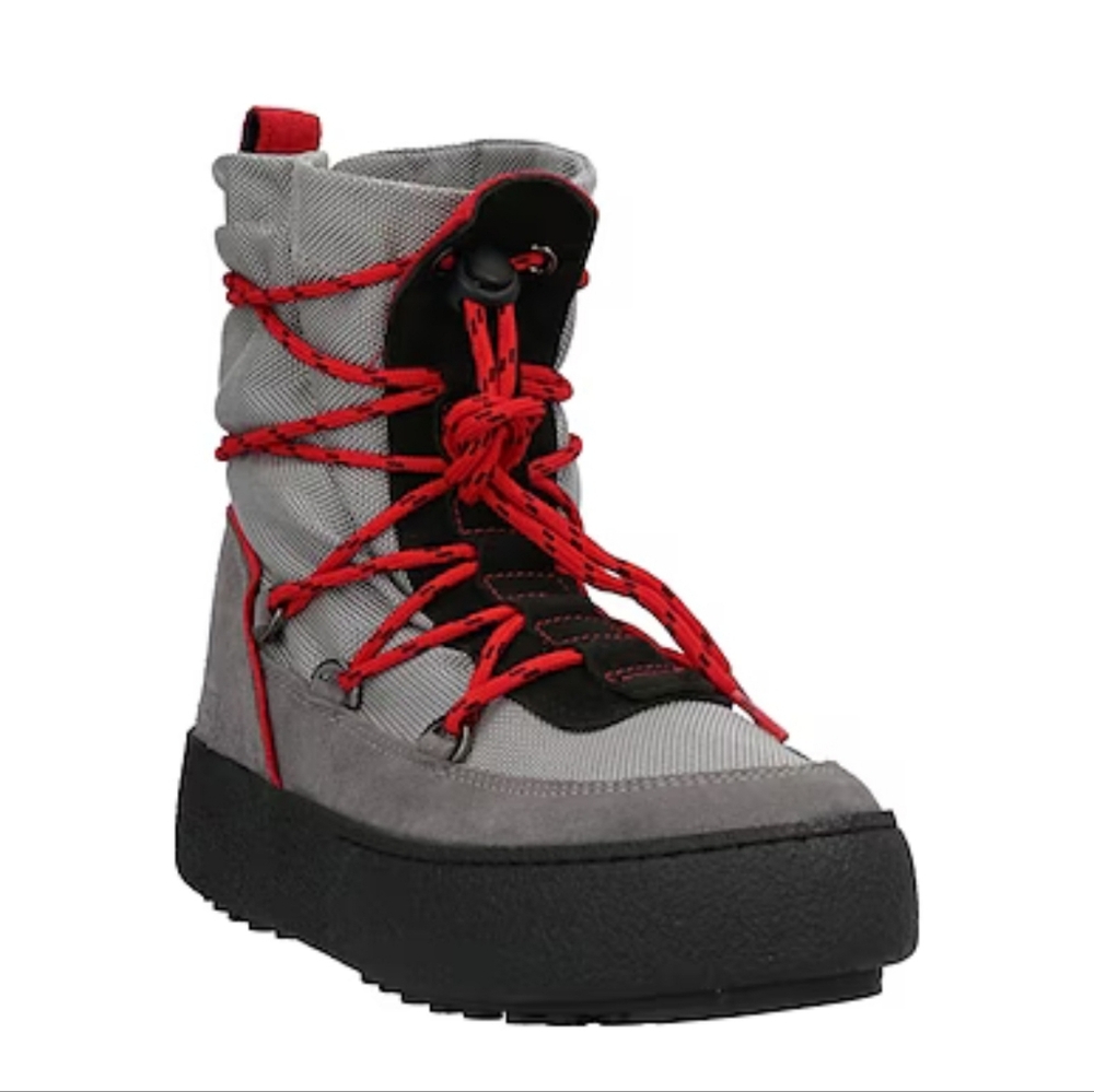 MOON BOOT Men's MTRACK SLIP-ON SPORT GREY BOOTS, I paid $325
